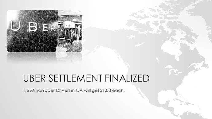 Uber settlement finalized