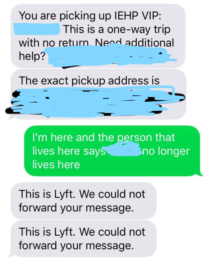 long pickup lyft driver