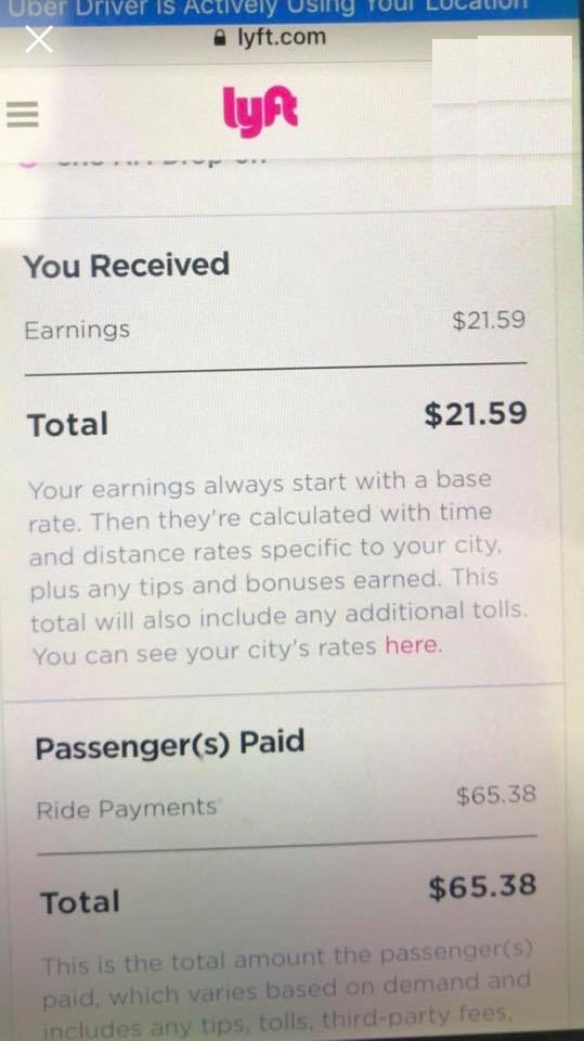 Lyft Rider Driver Scam
