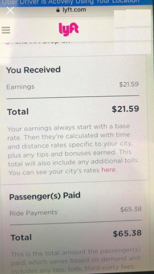 Lyft Rider Driver Scam